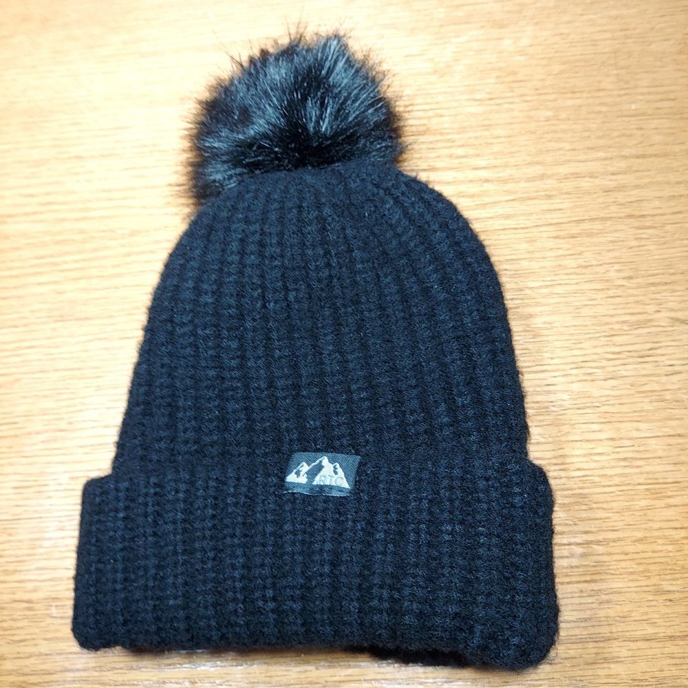 SLOUCHY Baggy Beanie Fleece Lined  Ski Toboggan Women's POM Winter Stocking Hat